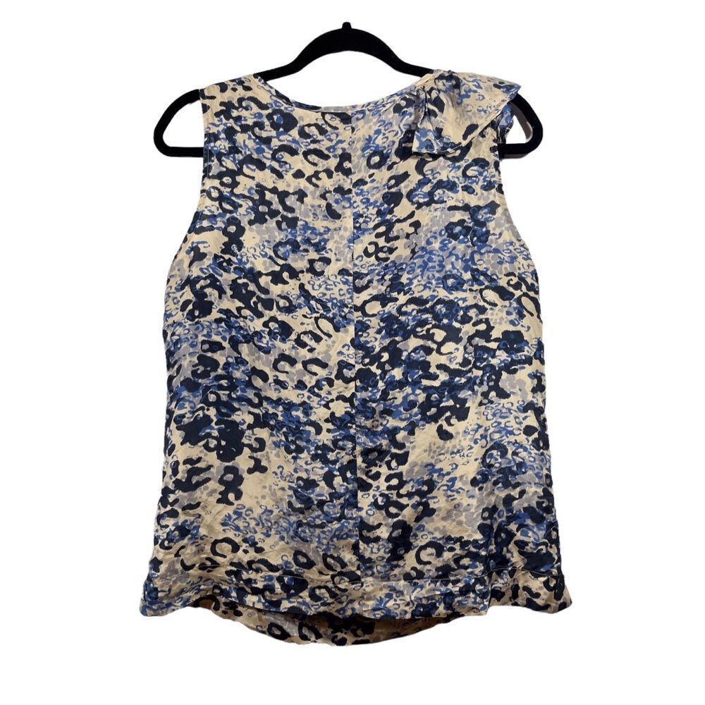 Cabi silk sleeveless cascading ruffle top - Picture 2 of 16